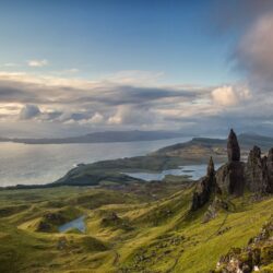 Wallpapers Isle of Skye, Scotland, Europe, nature, mountains, sky, 4k