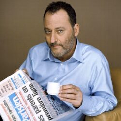 Wallpapers Jean reno, Actor, Hollywood, Glasses, Hair, Coffee, Cup