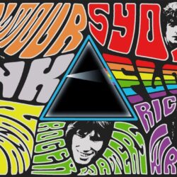 Music Pink Floyd groups psychedelic dark side Rock music collage