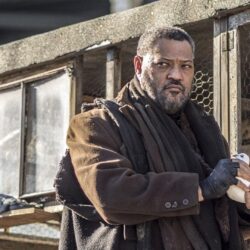 John Wick 3 Set Pics Show Laurence Fishburne Engaged In Sword Fight