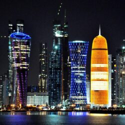 Doha Qatar Skyline HD Wallpapers