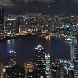 Hong Kong Skyline HD desktop wallpapers : Widescreen : High