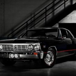 American Cars Black Chevelle Chevrolet SS Classic Muscle Wallpapers