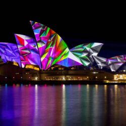 Sydney Opera House Light Show HD [3840 X 2160] : wallpapers