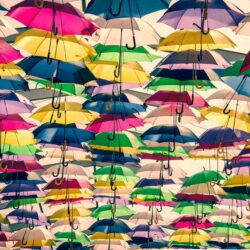umbrellas colored many backgrounds HD wallpapers