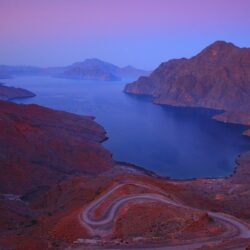 Khor Najd Near Khasab Musandam Fjords Oman Arabian Peninsula