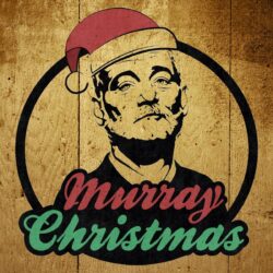humor, Bill Murray, merry christmas, artwork, actors, Christmas