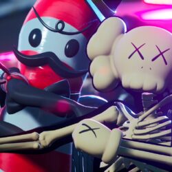 Kaws Skeleton Fortnite wallpapers