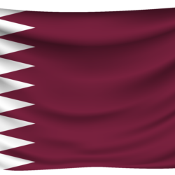 Qatar Wrinkled Flag