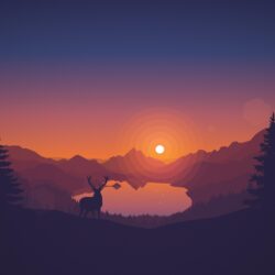 Minimalist Wallpapers from Firewatch
