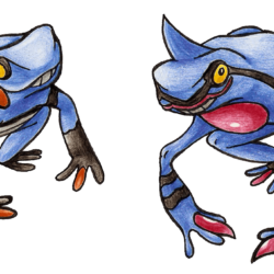 Realistic Croagunk + Toxicroak by FakeMakeT