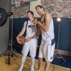 Dirk Nowitzki knows he doesn’t have to do much to help Luka Doncic