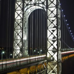 George Washington Bridge at Night ❤ 4K HD Desktop Wallpapers for 4K