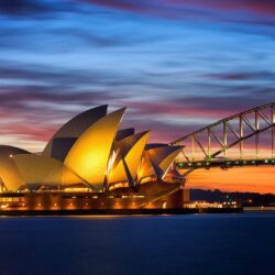 Sydney Opera House At Sunris HD Wallpaper, Backgrounds Image