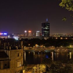 Photo Serbia Belgrade Canal night time Cities