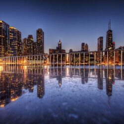 Granite Reflections, Chicago, Illinois, USA widescreen wallpapers