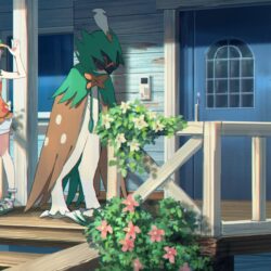 Download Decidueye, Pokemon, House, Artwork Wallpapers for