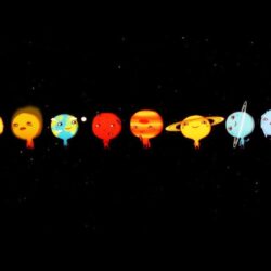 Wallpapers Neptune Cartoon Style Eight Planets Geek Com