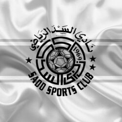 Download wallpapers Al Sadd SC, 4k, Qatar football club, emblem