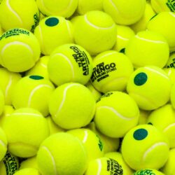 Download wallpapers tennis, balls, sport, lime green