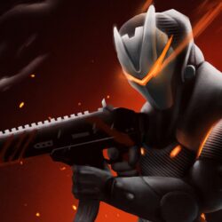 Omega With Rifle Fortnite Battle Royale, HD Games, 4k Wallpapers