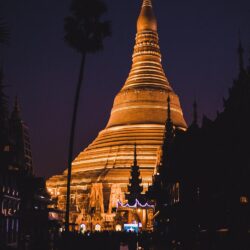 The Shwedagon Pagoda in Yangon, Myanmar photo by Raj Eiamworakul