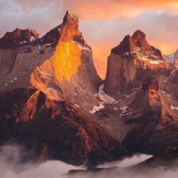 Wallpapers light, morning, shadows, Chile, South America, Patagonia