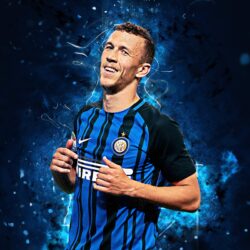 Download wallpapers Ivan Perisic, 4k, abstract art, Internazionale