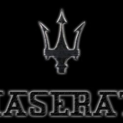 Logo Maserati Car View HD Black Wallpapers