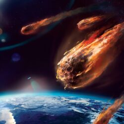 Asteroid Hitting Earth World End Wallpapers