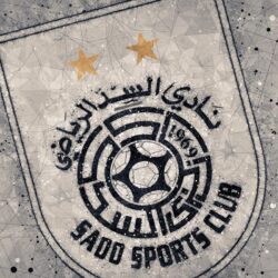 Download wallpapers Al Sadd SC, 4k, geometric art, Qatar football