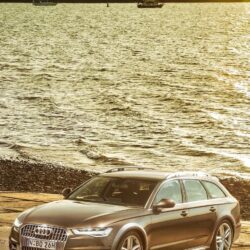 Download wallpapers audi, a6, allroad, side view iphone 8/7