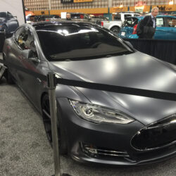 Tesla Model S tricked out by 503 Motoring at the Portland Auto