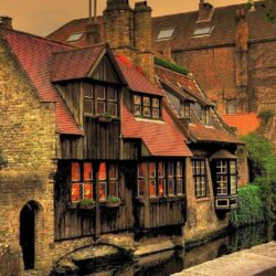 Brugge, Belgium, Houses, Watter City, Brugge, Canal