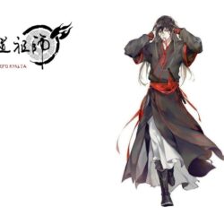 Wallpapers characters, white background, long hair, red ribbon