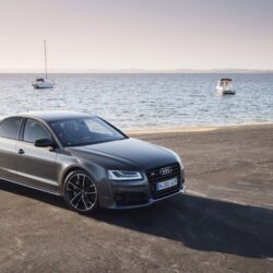 Wallpapers Audi, S8, Side view, Sea HD, Picture, Image