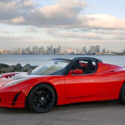 Tesla Roadster 2012 Widescreen Exotic Car Wallpapers of 32