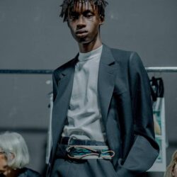 Abdulaye Niang by Yann Morrison Backstage @lanvinofficial for