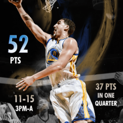 Klay Thompson 52 point night by chronoxiong