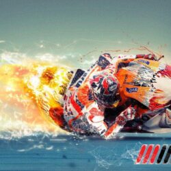 Amazing Burning Art Marc Marquez Wallpapers Wallpapers Themes