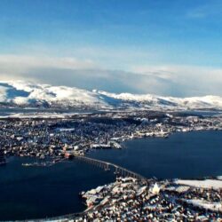 Group of Tromso Norway The City