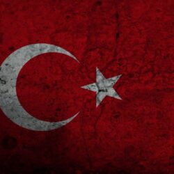 red dirty turkish flag