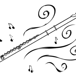 flute drawing