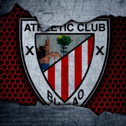 Download wallpapers Athletic Bilbao, 4k, La Liga, football, emblem