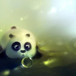 Cute Panda Bear Artwork HD Wallpapers
