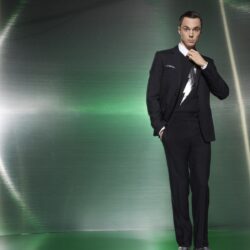 Jim Parsons in a black suit and a hand in his pocket wallpapers