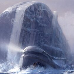 Download Wallpapers ship destruction through the snow