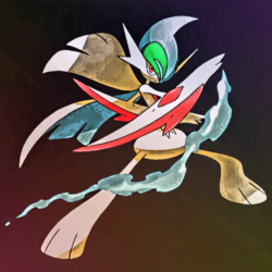 I edited a Gallade picture I found on Google to fit a phones