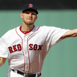 Chris Sale gets first win with Boston Red Sox; Mitch Moreland homers