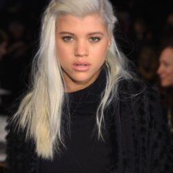 Sofia Richie attends the DKNY fashion show during Mercedes